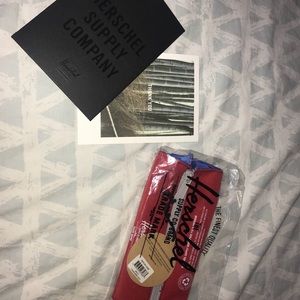 Brand New Herschel Red and Blue Pencil Case